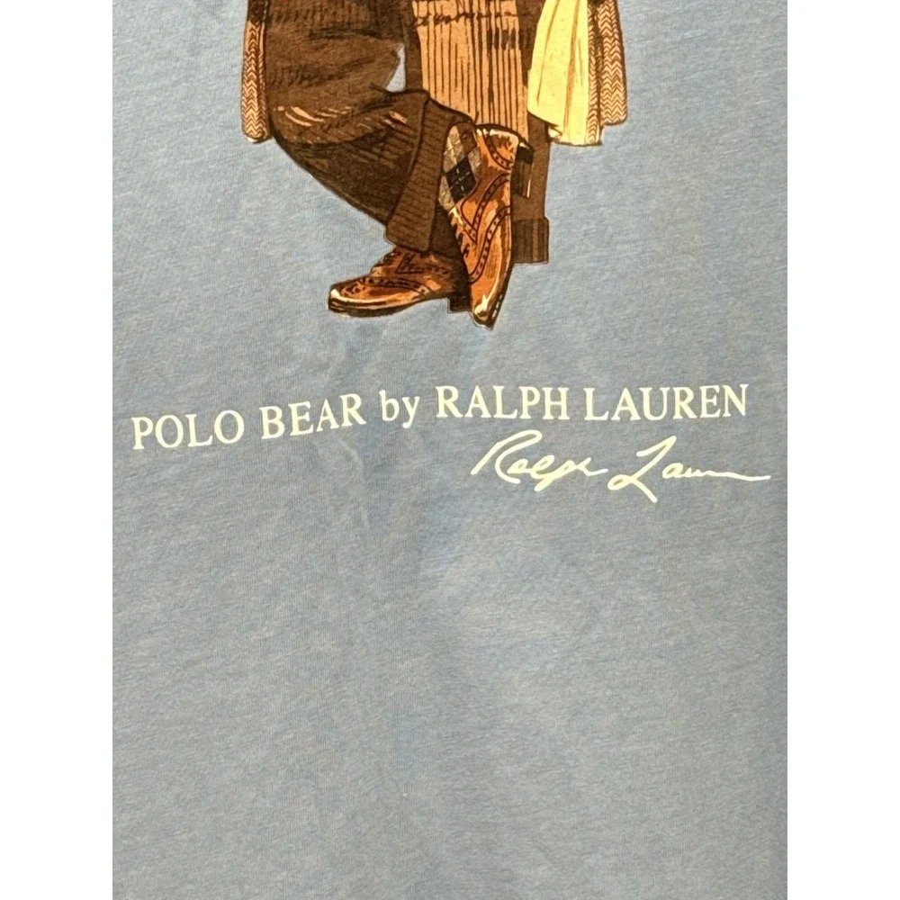 Polo Ralph Lauren Polo Bear Pocket T Shirt Men XXL Blue Classic Fit Graphic #6